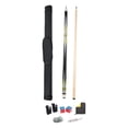 thumbnail image 2 of guohui Billiard Pool Cue Sticks Pool Cue Sticks Wood Split Two Section Practice Equipment Billiard Rod Anti Slip Grip PU Material Suitable for Family Corpora yellow, 2 of 8