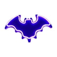 thumbnail image 1 of Mirror LED Neon-Style Lighted Bat Wall Décor - 12 inches, 1 of 4