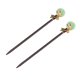 thumbnail image 3 of 2pcs vintage de madera pelo palillo palillo chalado estilo chino hazo de la horquilla, 3 of 5
