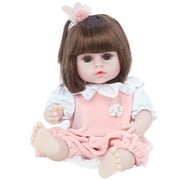 Jasmine 38cm Reborn Doll Lifelike Newborn Simulation Cute Baby Dolls Kids Toy (C)