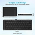 thumbnail image 5 of Foldable Bluetooth Keyboard, Universal Folding Keyboard for Mobile Phones and Tablets, Can Easily Switch Up to 3 Devices, 5 of 5