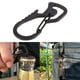 thumbnail image 2 of Mosquetón de Llavero Camping acero inoxidable abrebotellas destornillador negro Likrtyny, 2 of 8