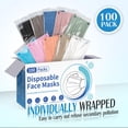 thumbnail image 4 of Mascarillas desechables FENFEN, paquete de 100, 4 capas, envueltas individualmente, 4 of 7