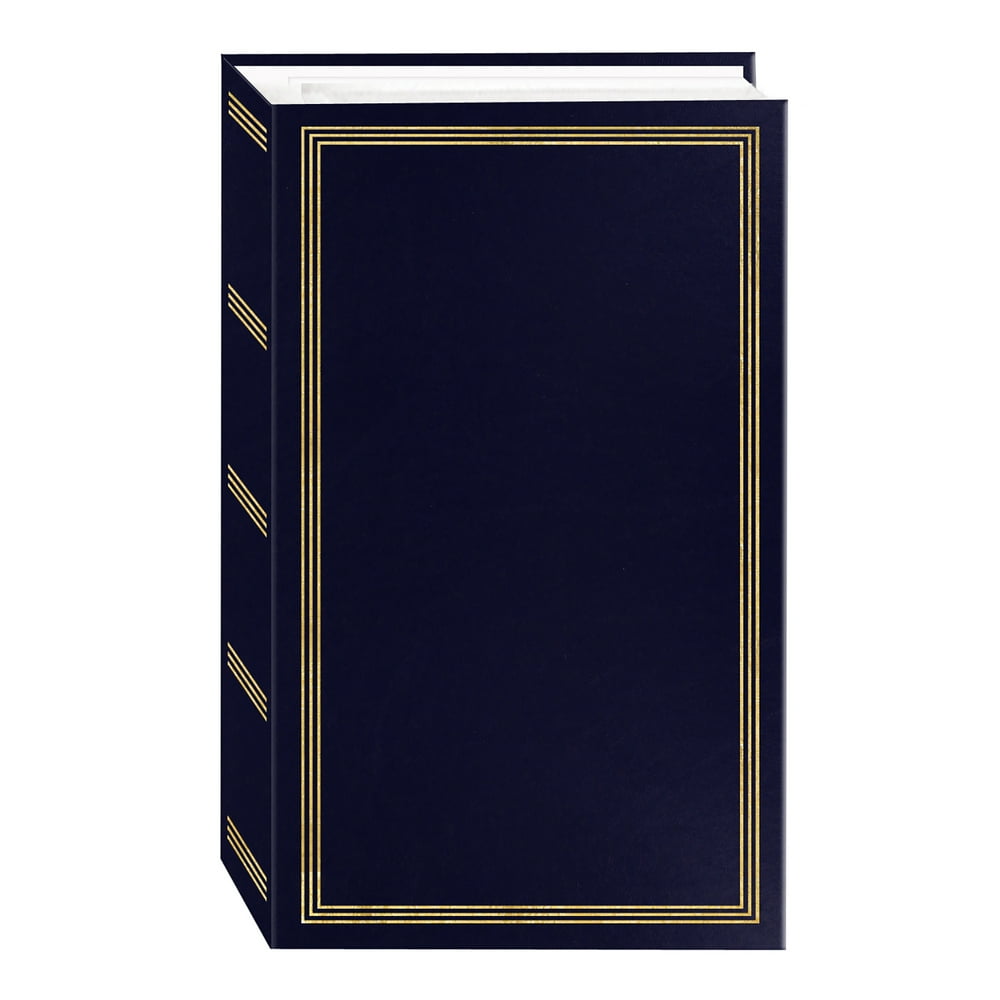 Pioneer Photo Albums 3Ring 504 Pocket 4x6 Photo Album, Navy Blue