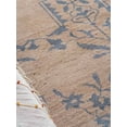 thumbnail image 6 of HAND KNOTTED WOOL FLORAL MODERN AREA RUGS - 5'x8', Rectangle Shape, Beige Color, Classic Traditional Design, Low Pile Handmade Area Rugs for Living Room, Bed Room (N00913), 6 of 7