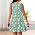 thumbnail image 5 of LTTVQM Girls Dresses Easter 2026 Egg Rabbit Print Funny Sleeveless Sundresses Comfy Crew Neck Midi Dress Lightweight A-Line Dresses Light Green 7-8 Years, 5 of 5