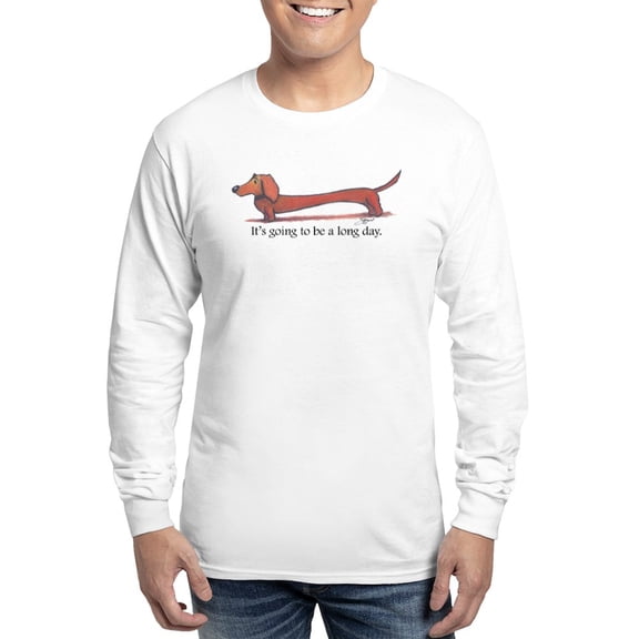 CafePress - Long Day Dachshund Long Sleeve T Shirt - Unisex Cotton Long Sleeve T-Shirt