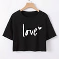 thumbnail image 5 of Plebaso T-Shirts Graphiques Courts pour Femmes Manches Courtes Imprimé Slim Col Rond T-Shirts d'Été Décontractés pour Femmes, 5 of 5