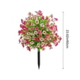 thumbnail image 2 of B Artificial Violet Ground Plug For Patio Garden Spring Summer Home Decor 22.05 Inch Plastic, 2 of 7