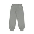thumbnail image 3 of Children's Sweatpants Casual Elastic Waist Drawstring Solid Color Tapered Pants Boys and Girls Comfortable Sports Trousers Gray 9 Years, 3 of 8