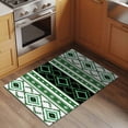 thumbnail image 3 of Green Black Southwest 2'x3' Washable Rug, Farmhouse Aztec Boho Ethnic Art Non-Slip Soft Doormat Area Rugs for Entrance Bathroom Bedsides, StainResistant Carpet for Kitchen Bedroom, Entryway Floor Mat, 3 of 9