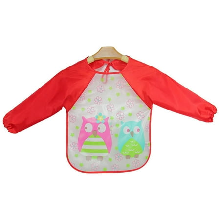 

Child dress Baby Bibs Long-Sleeved Waterproof Children s Feeding Apron Bibs Various Designs Fragarn