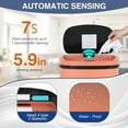 thumbnail image 4 of 13 Gallon Trash Can Kitchen Trash Can Automatic Garbage Can with Lid Touch Free High-Capacity Motion Sensor for Kitchen Bedroom Bathroom Office Trash Bin (1, Pink Stainless Steel), 4 of 14
