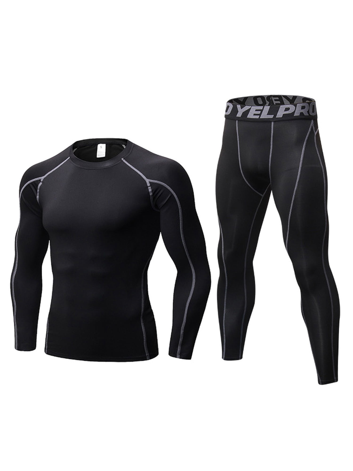 Mens Fitness Compression Underwear Base layer Cool Dry Shirts Pants Tops Suit