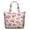 Pink-9, variant on Vintage Antique Paisley Design Travel Bag - 3 Elastic Pockets for Organization