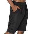 thumbnail image 2 of J. METHOD Men's Basketball Shorts Solid Plain Mesh Regular Fit Comfy Gym Workout Active Pants NEMP26 Black S, 2 of 5