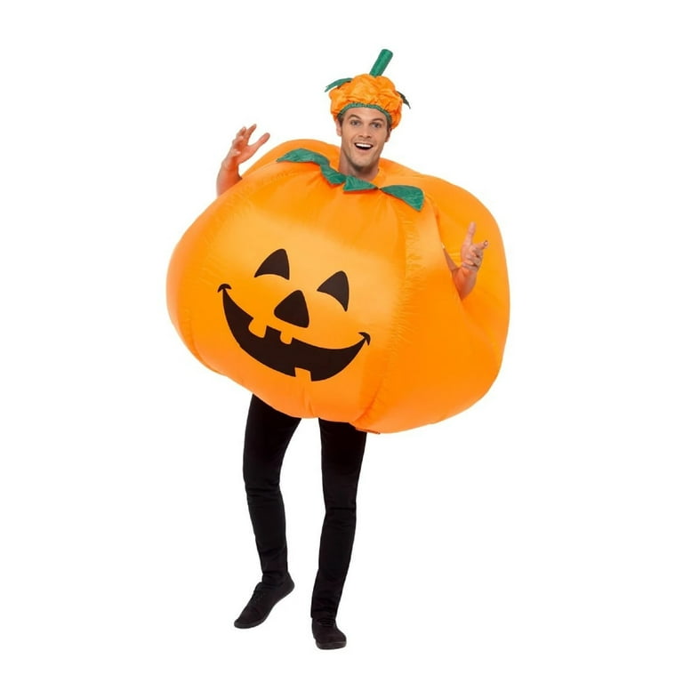 Pumpkin Inflatable Costume Adult Orange Black Pumpkin Inflatable Costume Adult Orange Black