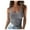 Gray tank tops, variant on Pimelu Tank Top for Women Ribbed Tank Tops for Women Summer Casual Solid Sleeveless Tunic Shirts Ladies U Neck Soft Knitted Slim Fit Workout Top Workout Tank Tops for Women