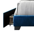 thumbnail image 6 of Home Design Sheffield Full Tufted Upholstered Storage Platform Bed Frame with Diamond Button-Tufted Headboard and Four Under-Drawers, Blue, Easy Assembly, 6 of 6