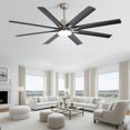 thumbnail image 4 of Sofucor 66" Modern Smart Ceiling Fan with Integrated Light,Remote&APP Control,, 4 of 8
