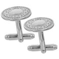 thumbnail image 1 of KAKOWELY 1Par Cufflinks Vintage De Cobre Con Floral Redondo Y Para Traje Formal Y De Esmoquin, 1 of 8