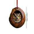 2024 Christmas Ornament Squirrel in Tree Hole Ceramic Ornament