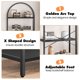 thumbnail image 3 of Estilizado para 5 tier arched estante de libros - metal frame, perfect para dormitorio, sala de estar, o oficina en casa, 3 of 7