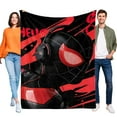 thumbnail image 1 of Miles Morales Flannel Blanket 39*59 inch Soft And Comfortable With Clear Patterns And Easy Cleaning, 1 of 6