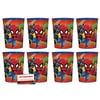 Super Hero Adventures Marvel 16 oz Plastic Favor Cups 8 Pack (Plus Party Planning Checklist by Mikes Super Store)