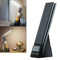 thumbnail image 1 of Lámpara de escritorio con inalámbrico, puerto de carga USB, luz de con reloj despertador 3 niveles de brillo ajustables para accesorios Negro Salvador Lámpara portátil, 1 of 10