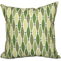 Simply Daisy 16" x 16" Wavy Geometric Print Pillow, Green
