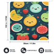 thumbnail image 2 of Cartoon Tropical Fruit Pattern Towels for Bathroom, Kitchen, Gym, Towels, Soft, Highly Absorbent, Hanging Towel with Hanging Eyelet, 2 of 8