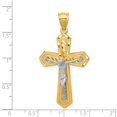 thumbnail image 3 of 14K Two-Tone Gold Charm Pendant Themed Diamond-Cut 47 mm 25, 3 of 4