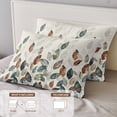 thumbnail image 6 of Fall Thanksgiving 4 Piece Bedding Set, Blue Green Plants Eucalyptus Leaves Twin Size Duvet Cover Set with Zipper Closure & Corner Ties Soft Breathable Comforter Cover for Bedroom, 6 of 9
