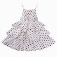 thumbnail image 3 of NIEWTR Robe de Jeu pour Fillette, Imprimé d'Étoiles, Vêtements d'Été, Sans Manches, Robes pour Enfants, Robe Décontractée de Plage (Blanc, 3-4 Ans), 3 of 8