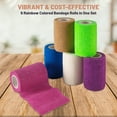 thumbnail image 3 of MEDca Self Adherent Wrap, Athletic Tape Rolls and Sports Adhesive Bandages (3 in x 5 Yards) - 6 Pack, 3 of 11