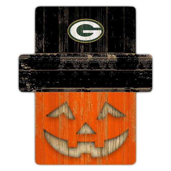 Green Bay Packers 12" x 12" Jack-O-Lantern Display