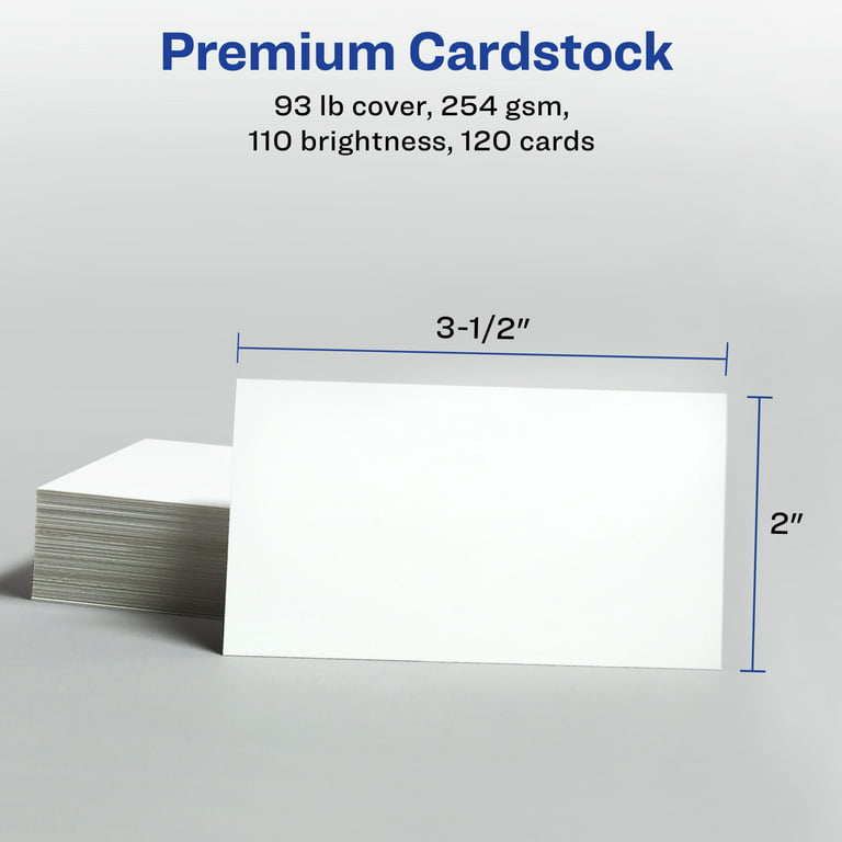 Hamilco White Cardstock Thick Paper - 8 1/2 x 11 Blank Heavy Weight 80 lb Cover Card Stock - for Brochure Award and Stationery Printing - 50 Pack