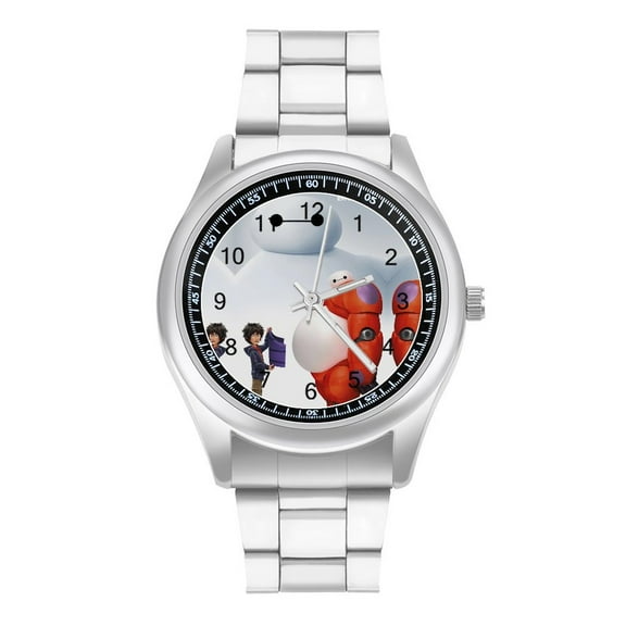 Big Hero 6 Baymax Men's Watches Arabic Numerals Easy Reader Classic Work Business Wristwatches