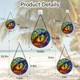 thumbnail image 5 of Stained Glass Window Hanging, Colored Four Seasons Eyes Suncatcher for Doors Home Sun Catchers Decoration and Christmas, Mother's Day Birthday Gifts for Women, Men, and Mom, 5 of 6