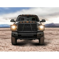 Husky Liners Aeroskin Lightshield PRO Fits 2019-2025 Dodge Ram 2500 / 3500 (Excludes Sport Hood) Low Profile Deflector / Bug Shield 1 pc.Black 2820189