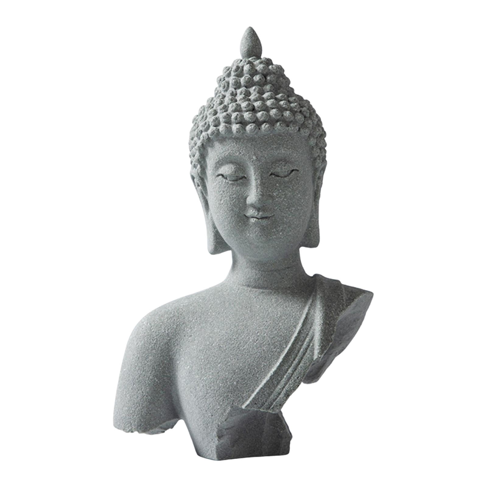 koolsoo Buddha Garden Statue Balcony Porch Yard Art Craft Home Ornament Decorative Sculpture for Living Room Patio Entrance Courtyard