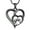 Black, variant on Pet Heart Cremation Urn Necklace for Ashes for Dog / Cat Paw Print Cremation Jewelry Eternity Memorial Keepsake Gifts