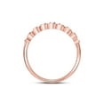 thumbnail image 4 of Diamond Princess 10kt Rose Gold Womens Round Diamond Stackable Band Ring 1/10 Cttw, 4 of 4