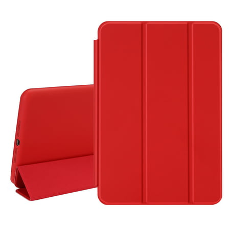 TKOOFN Ultra Thin One Single Piece Design PU Leather Smart Cover Case [Wake/Sleep Function] for Apple iPad Mini 1 2