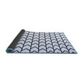 thumbnail image 2 of Ahgly Company Indoor Round Solid Blue Modern Area Rugs, 4' Round, 2 of 4