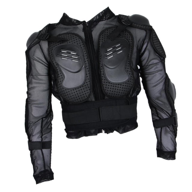 Chaqueta de armadura Inteprter Protección cuerpo completo Esquí Carreras de motos Negro