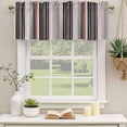 thumbnail image 3 of 2 Pack Valances for Windows, Black Green Pink Striped Window Valances for Living Room/Bedroom/Bathroom, Farmhouse Modern Stripes Art Light Filtering Kitchen Curtain Valance 42"W x18" L, 3 of 9