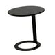 thumbnail image 3 of Mesita auxiliar pequeña, moderna, minimalista, de metal con base, pequeña mesa de pedestal decorativa. Negro, 3 of 9