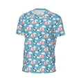 thumbnail image 6 of Wukai Panda Flying in the Sky Print Men's Short-Sleeved Mesh T-Shirt,Quick-Dry Short Sleeve Workout T-Shirt-5X-Large, 6 of 8